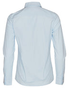 Benchmark M8100L Women's Self Stripe Long Sleeve Shirt - WEARhouse