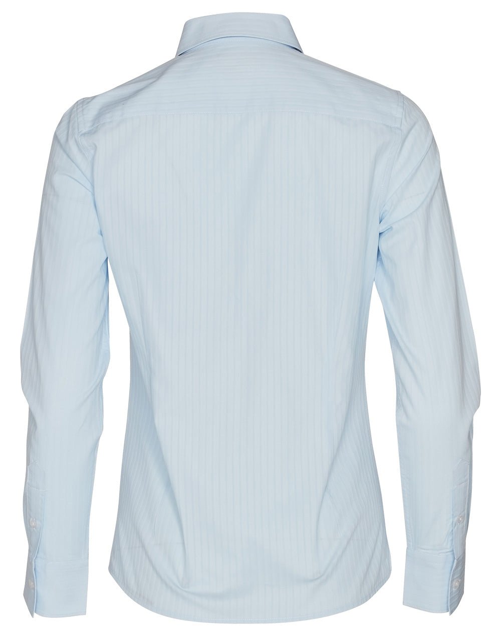 Benchmark M8100L Women's Self Stripe Long Sleeve Shirt - WEARhouse
