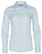 Benchmark M8100L Women's Self Stripe Long Sleeve Shirt - WEARhouse