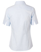 Benchmark M8100S Women's Self Stripe Short Sleeve Shirt - WEARhouse