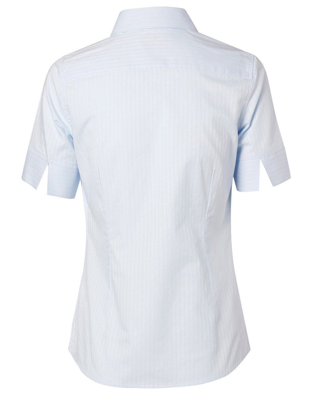 Benchmark M8100S Women's Self Stripe Short Sleeve Shirt - WEARhouse
