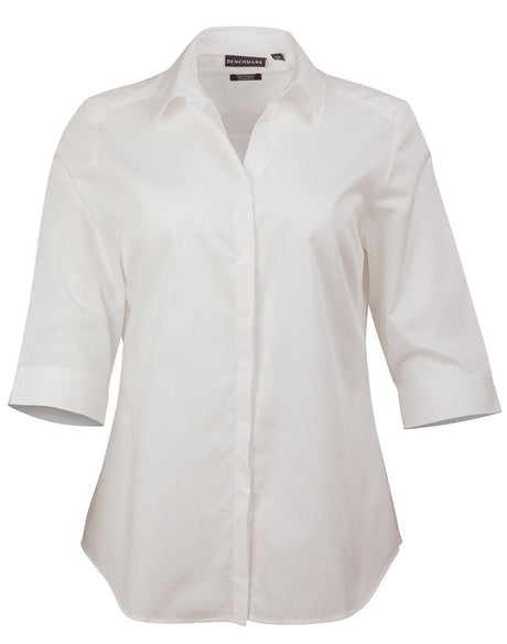 Benchmark M8110Q BARKLEY LADIES TAPED SEAM 3/4 SLEEVE SHIRT - WEARhouse