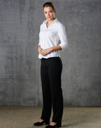 Benchmark M8113 Women's Mini Herringbone 3/4 Sleeve Shirt - WEARhouse