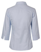 Benchmark M8113 Women's Mini Herringbone 3/4 Sleeve Shirt - WEARhouse