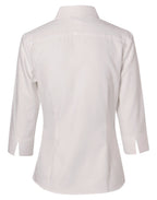 Benchmark M8113 Women's Mini Herringbone 3/4 Sleeve Shirt - WEARhouse