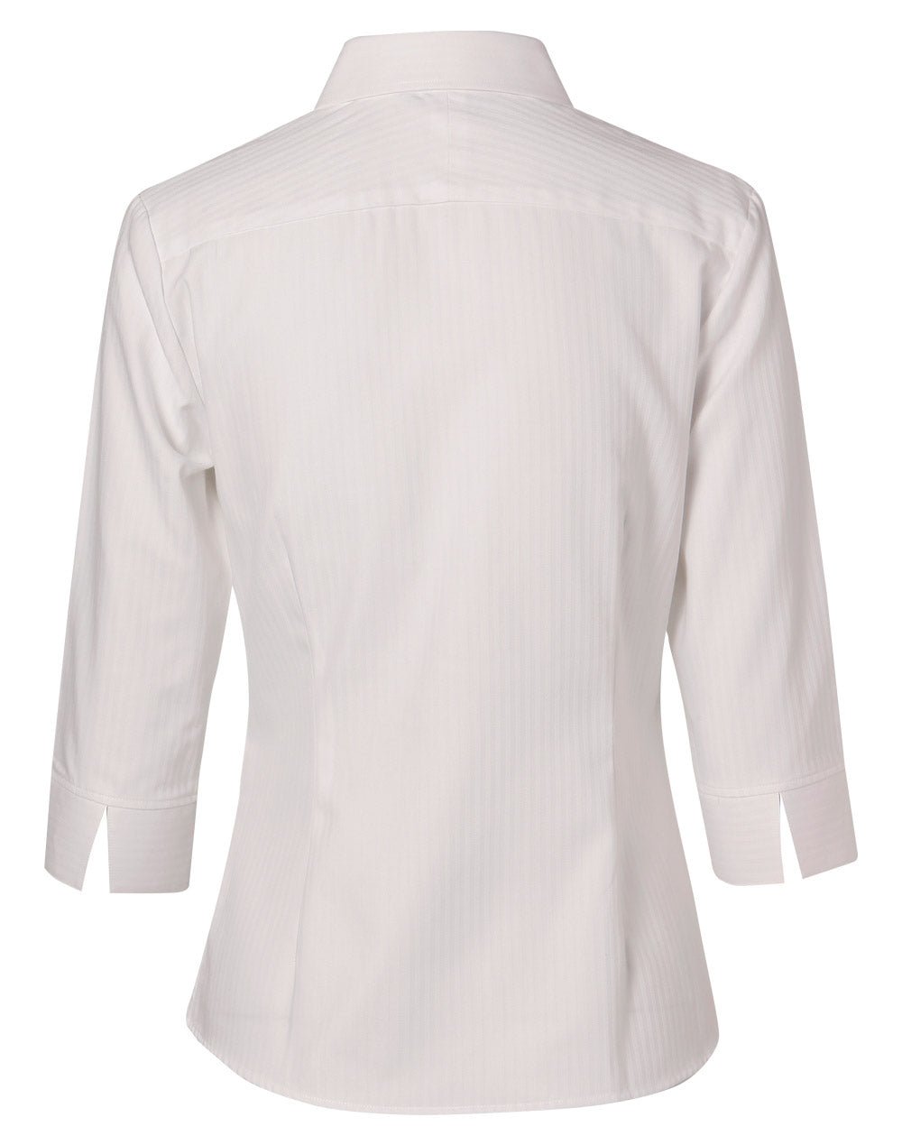 Benchmark M8113 Women's Mini Herringbone 3/4 Sleeve Shirt - WEARhouse