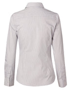 Benchmark M8200L Women's Ticking Stripe Long Sleeve Shirt - WEARhouse