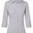 Benchmark M8200Q Women's Ticking Stripe 3/4 Sleeve Shirt - WEARhouse