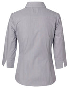 Benchmark M8213 Women's Fine Stripe 3/4 Sleeve Shirt - WEARhouse