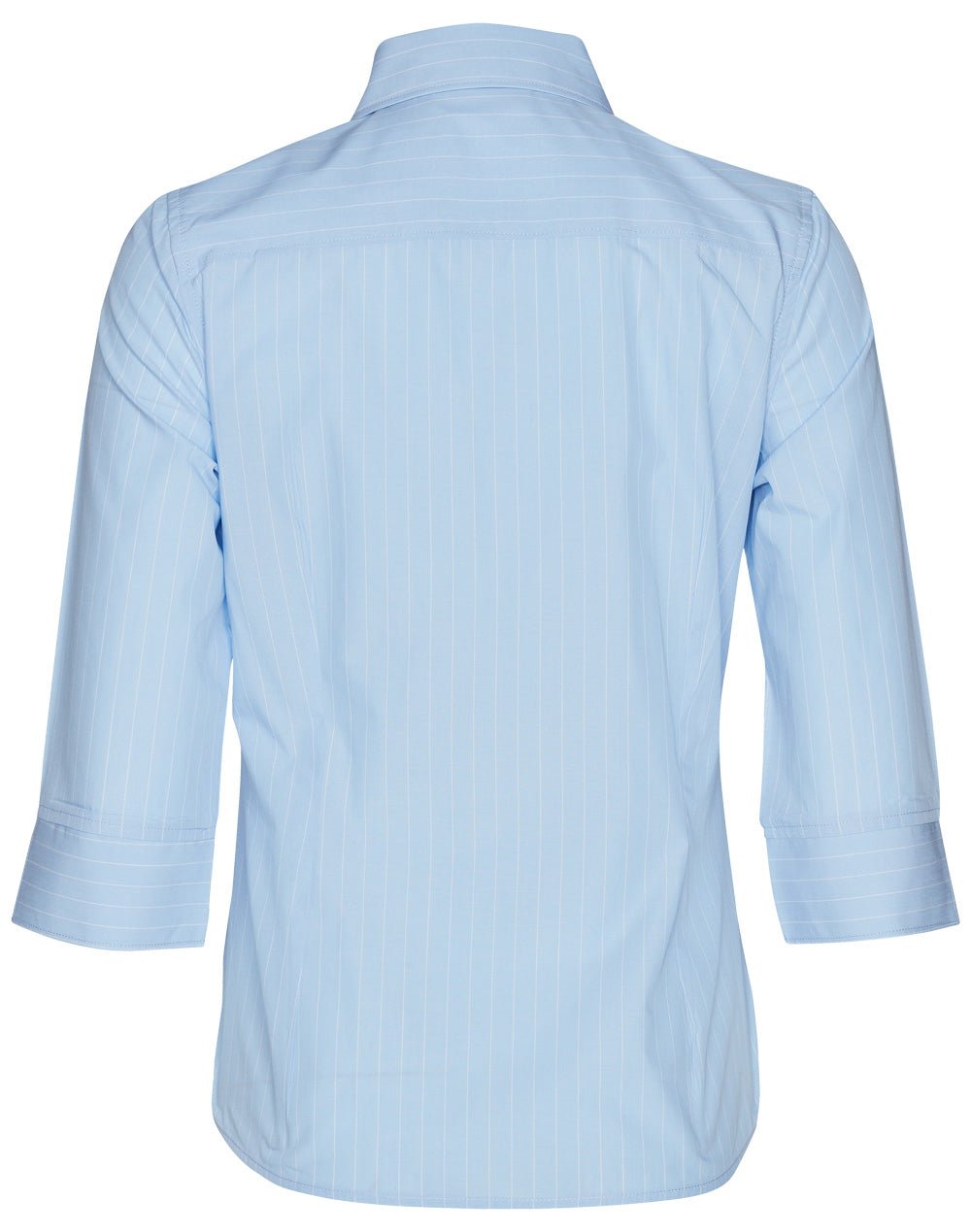 Benchmark M8223 Women's Pin Stripe 3/4 Sleeve Shirt - WEARhouse