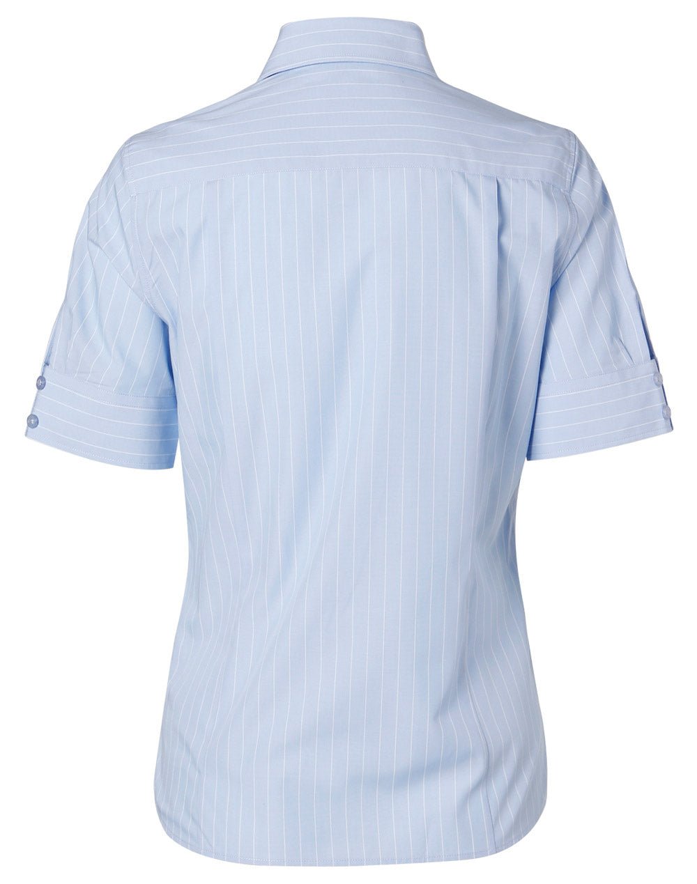 Benchmark M8224 Women's Pin Stripe Short Sleeve Shirt - WEARhouse