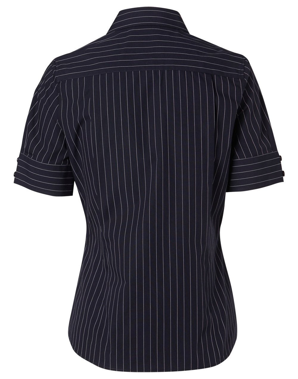 Benchmark M8224 Women's Pin Stripe Short Sleeve Shirt - WEARhouse
