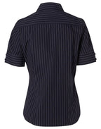 Benchmark M8224 Women's Pin Stripe Short Sleeve Shirt - WEARhouse