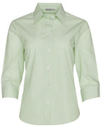 Benchmark M8233 Women's Balance Stripe 3/4 Sleeve Shirt - WEARhouse