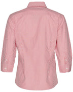 Benchmark M8233 Women's Balance Stripe 3/4 Sleeve Shirt - WEARhouse