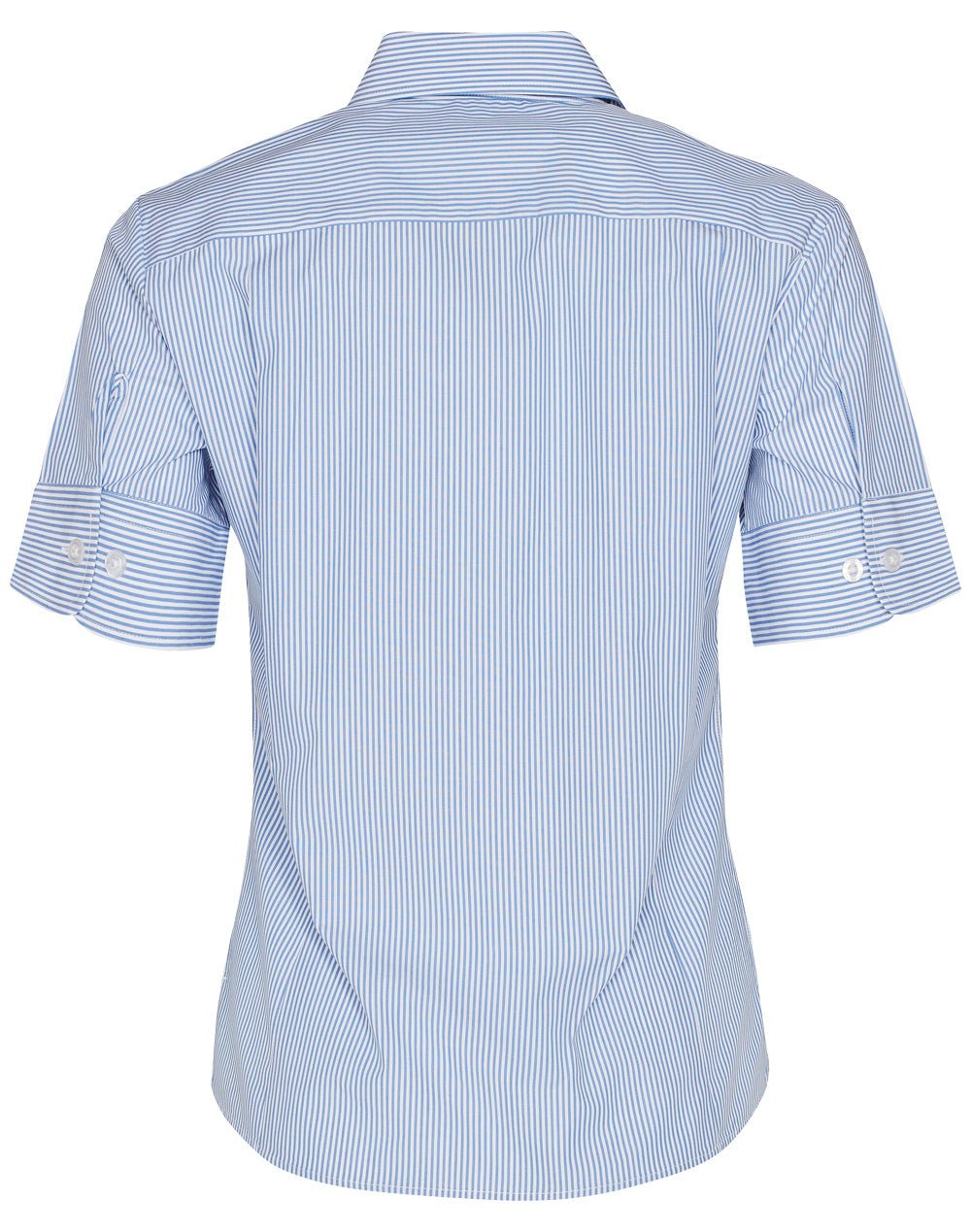 Benchmark M8234 Women's Balance Stripe Short Sleeve Shirt - WEARhouse