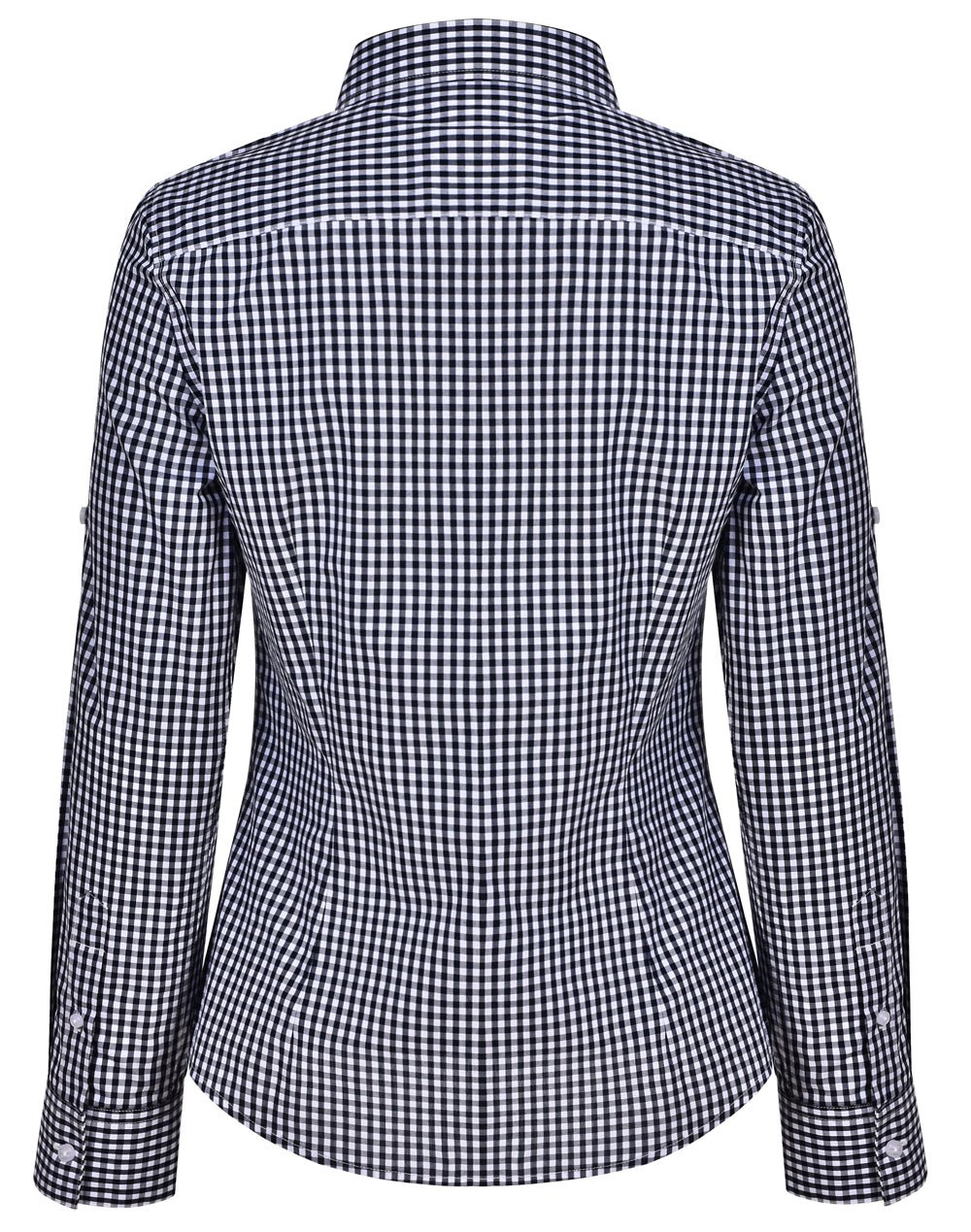 Benchmark M8300L Ladies' Gingham Check Long Sleeve Shirt - WEARhouse