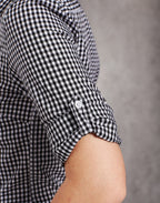 Benchmark M8300L Ladies' Gingham Check Long Sleeve Shirt - WEARhouse
