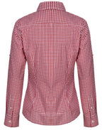 Benchmark M8300L Ladies' Gingham Check Long Sleeve Shirt - WEARhouse