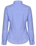 Benchmark M8300L Ladies' Gingham Check Long Sleeve Shirt - WEARhouse