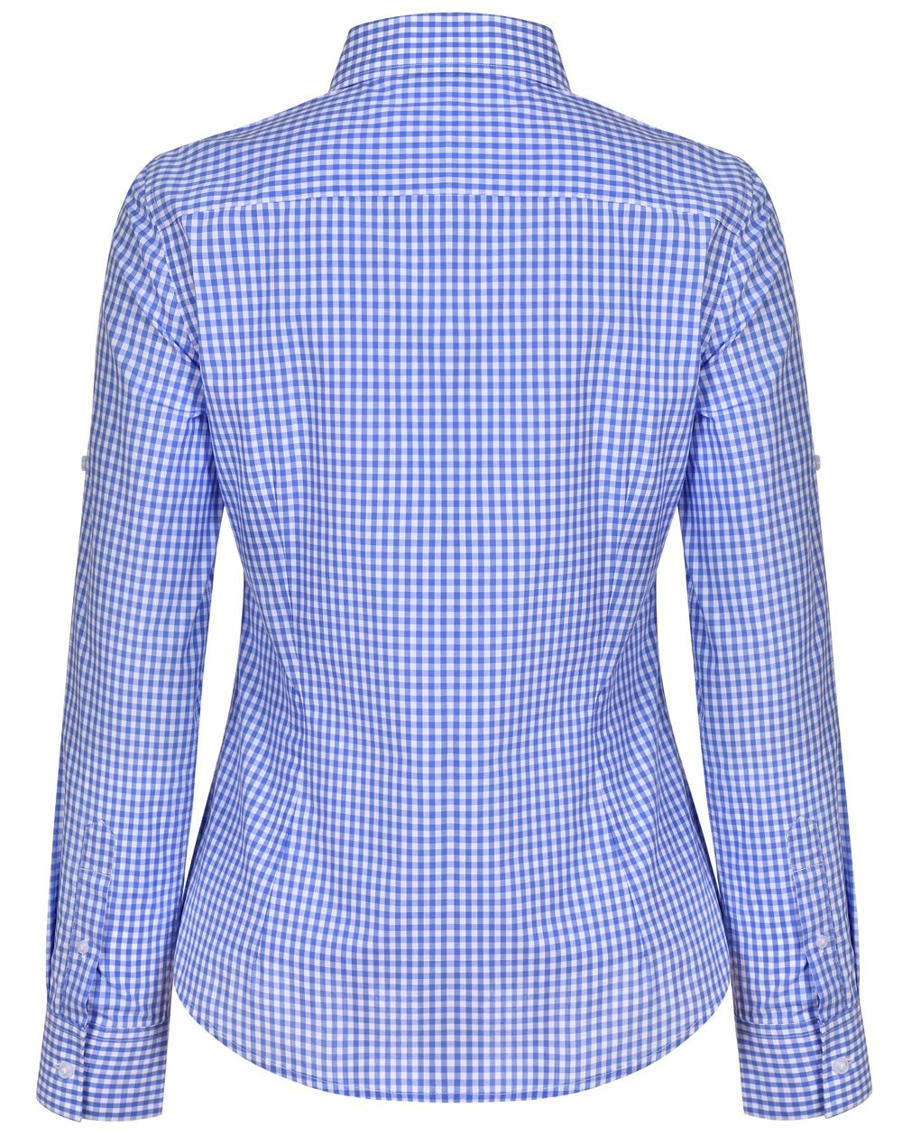 Benchmark M8300L Ladies' Gingham Check Long Sleeve Shirt - WEARhouse