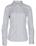 Benchmark M8310L Ladies' Executive Sateen Stripe Long Sleeve Shirt - WEARhouse