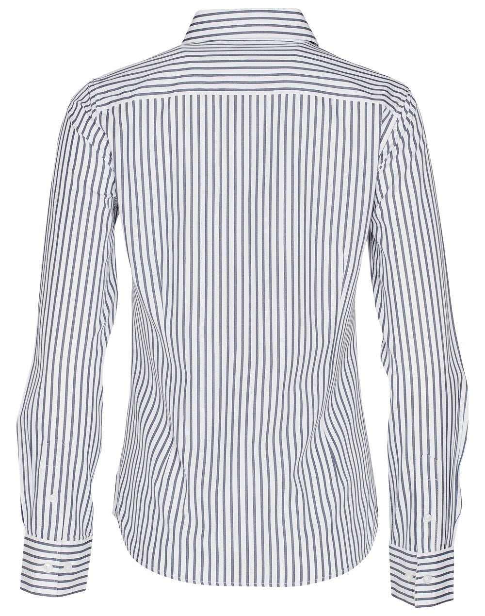 Benchmark M8310Q Women's Executive Sateen Stripe 3/4 Sleeve Shirt - WEARhouse