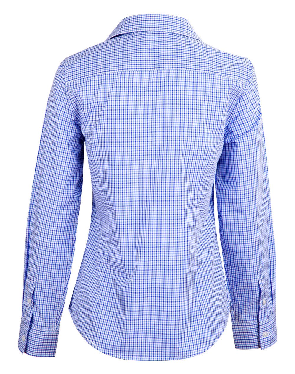 Benchmark M8320L Ladies' Multi-Tone Check Long Sleeve Shirt - WEARhouse