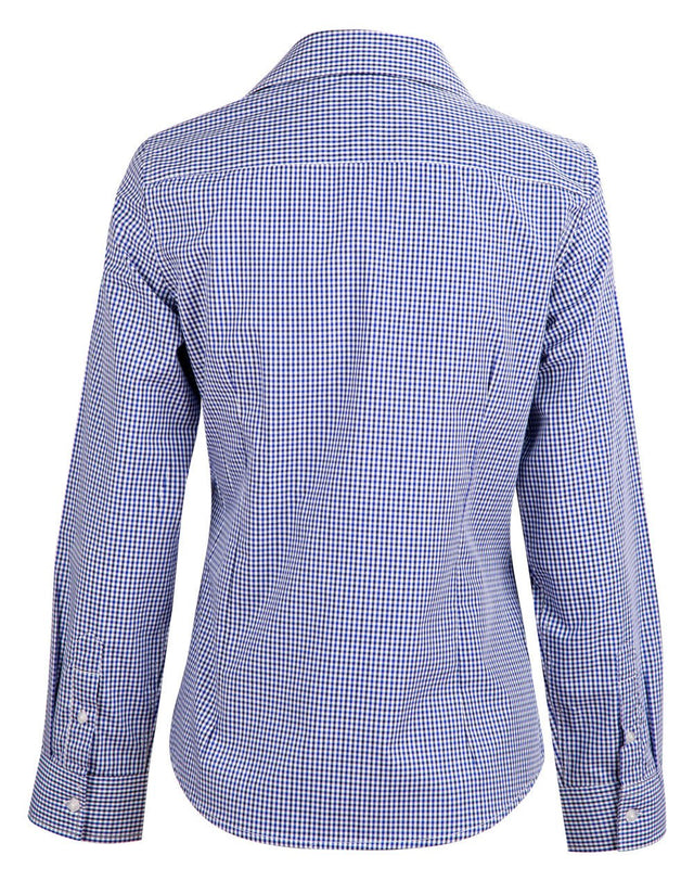 Benchmark M8320L Ladies' Multi-Tone Check Long Sleeve Shirt - WEARhouse