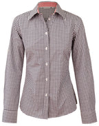 Benchmark M8330L Ladies' Gingham Check Long Sleeve Shirt - WEARhouse