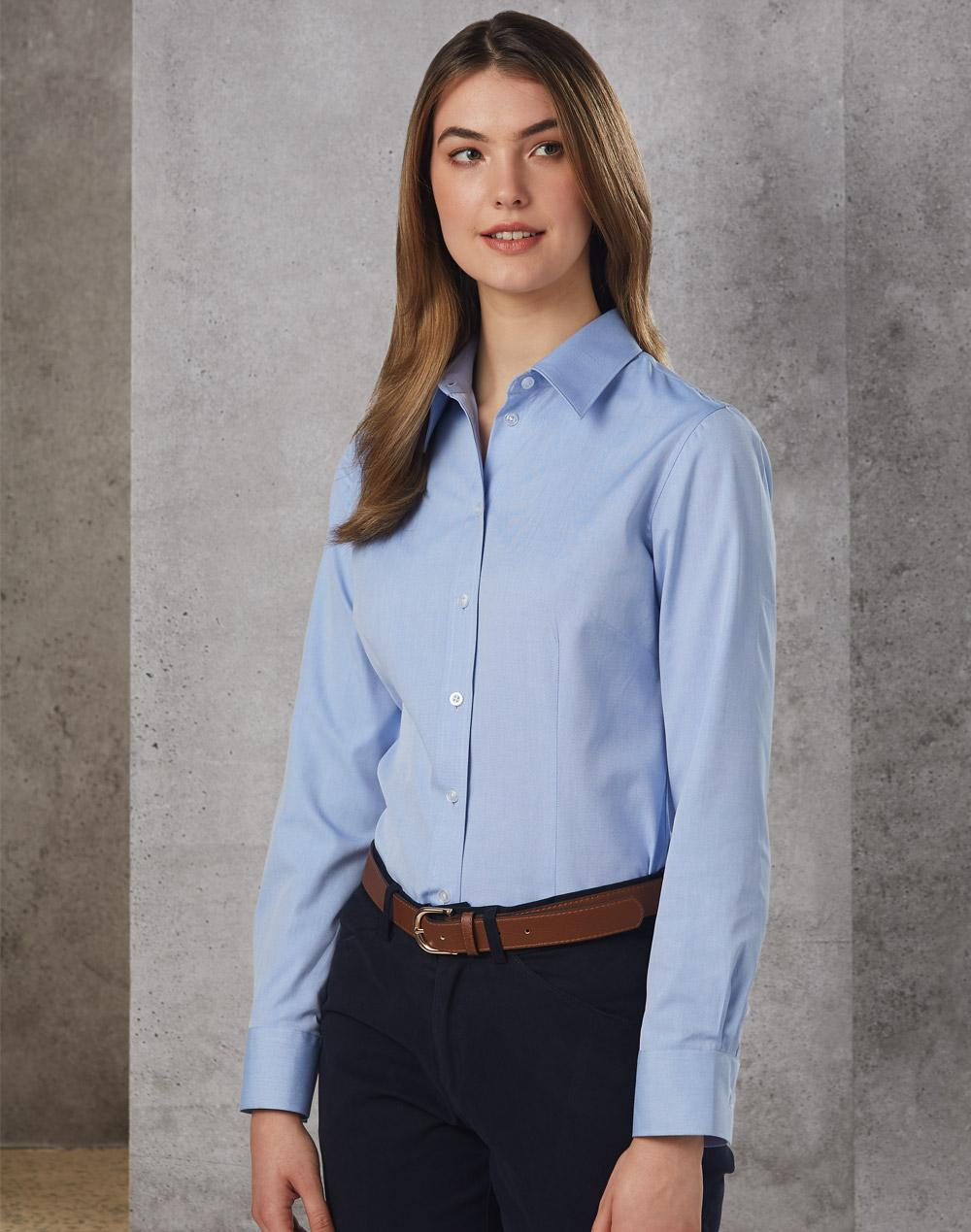 Benchmark M8360S Women's Mini Check Short Sleeve Shirt - WEARhouse