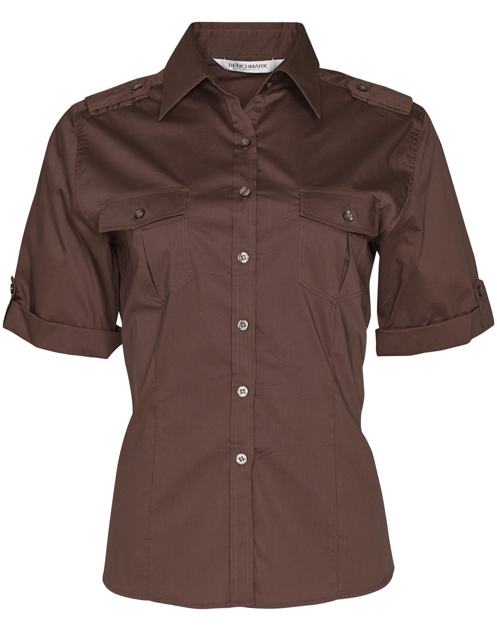 Benchmark M8911 Women's Short Sleeve Military Shirt - WEARhouse