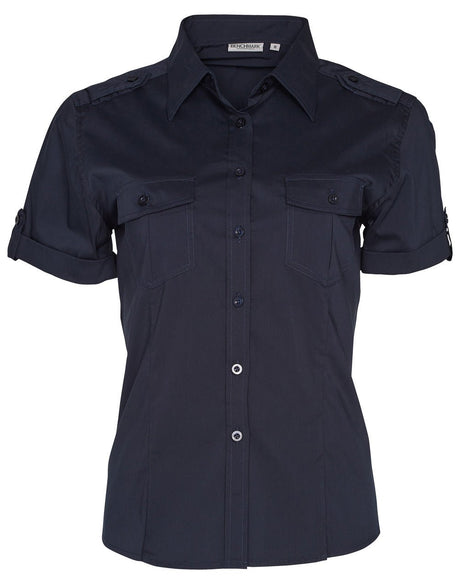 Benchmark M8911 Women's Short Sleeve Military Shirt - WEARhouse