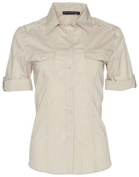 Benchmark M8911 Women's Short Sleeve Military Shirt - WEARhouse