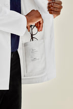 BIZ CARE MENS HOPE CROPPED LAB COAT CC144MC - WEARhouse