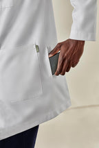 BIZ CARE MENS HOPE LONG LINE LAB COAT CC144ML - WEARhouse