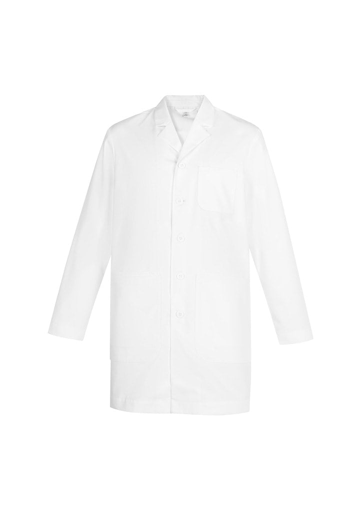 BIZ CARE MENS HOPE LONG LINE LAB COAT CC144ML - WEARhouse