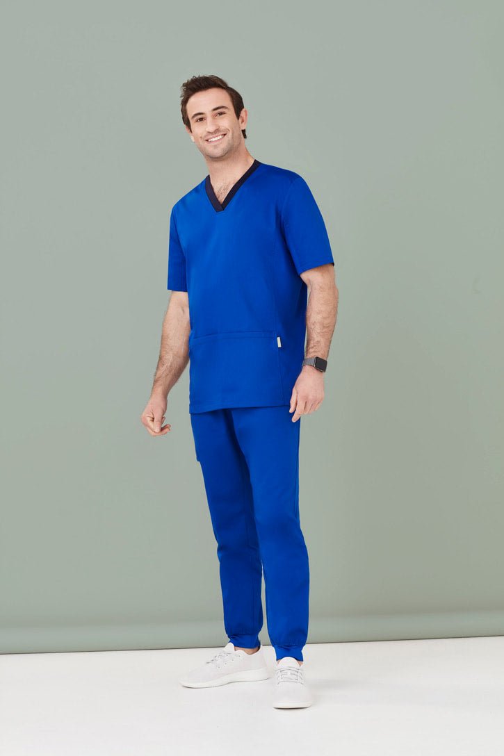 Biz Care Mens Riley Slim Leg Jogger Scrub Pant CSP042ML - WEARhouse