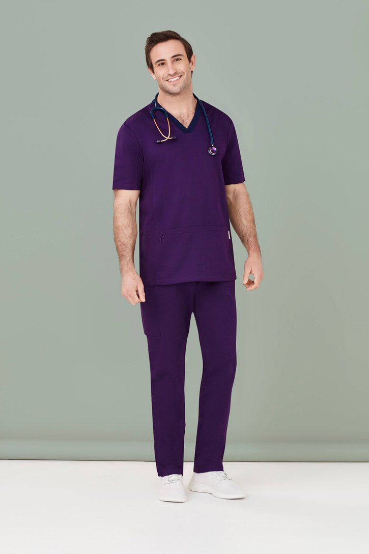Biz care Mens Riley Straight Scrub Pant CSP047ML - WEARhouse