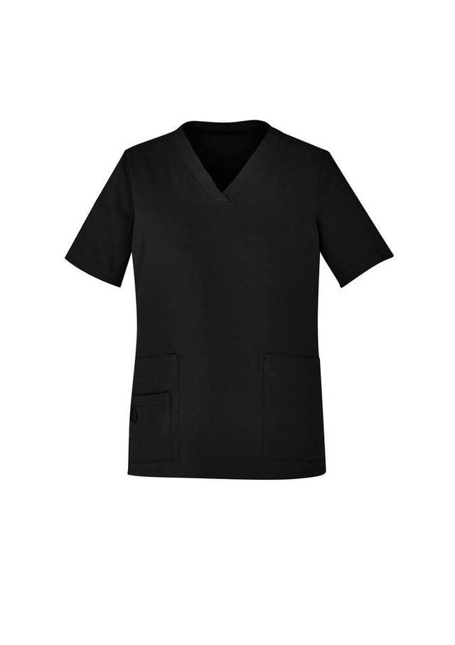 Biz Care WOMENS AVERY EASY FIT V-NECK SCRUB TOP CST941LS - WEARhouse