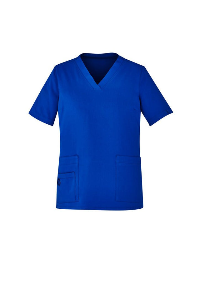 Biz Care WOMENS AVERY EASY FIT V-NECK SCRUB TOP CST941LS - WEARhouse