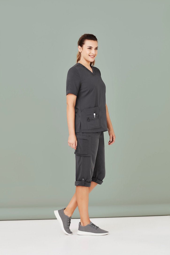 Biz Care Women's Avery Multi-Pocket Straight Leg Pant CSP944LL - WEARhouse
