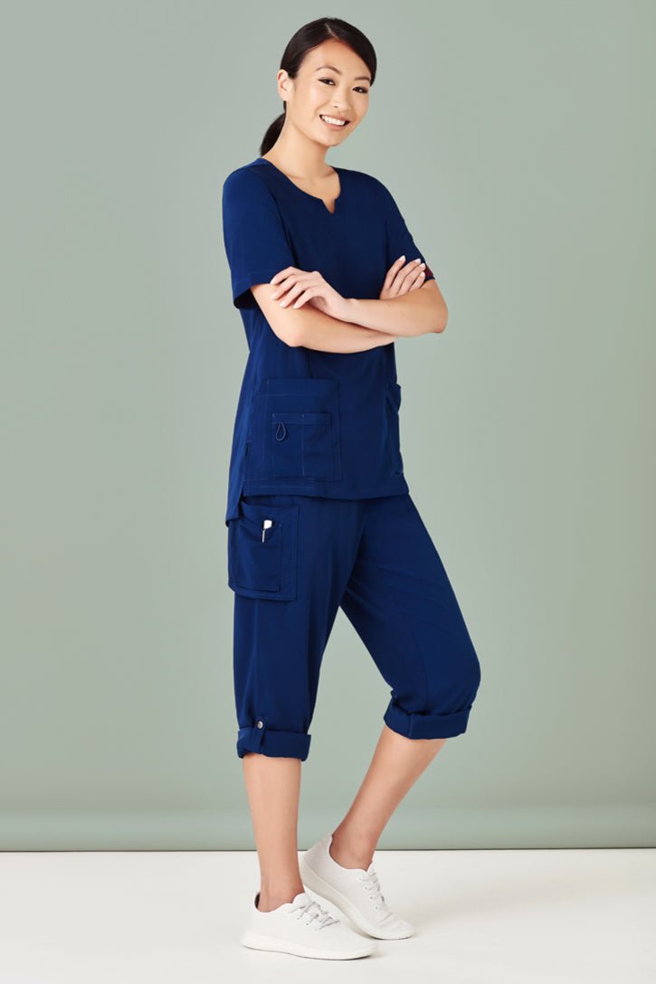 Biz Care Women's Avery Multi-Pocket Straight Leg Pant CSP944LL - WEARhouse