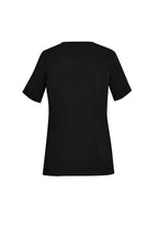 Biz Care Womens Avery Tailored Fit Round Neck Scrub Top CST942LS - WEARhouse