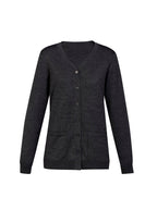 BIZ CARE WOMENS BUTTON FRONT CARDIGAN CK045LC - WEARhouse