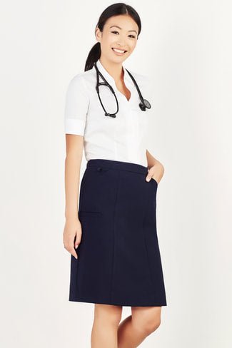 BIZ CARE WOMENS COMFORT WAIST CARGO SKIRT CL956LS - WEARhouse