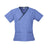 Biz care Womens Contrast Crossover Scrub Top H10722 - WEARhouse