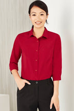 BIZ CARE WOMENS FLORENCE 3/4 SLEEVE SHIRT CS951LT - WEARhouse
