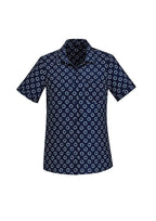 BIZ CARE WOMENS FLORENCE DAISY PRINT SHORT SLEEVE SHIRT CS948LS - WEARhouse