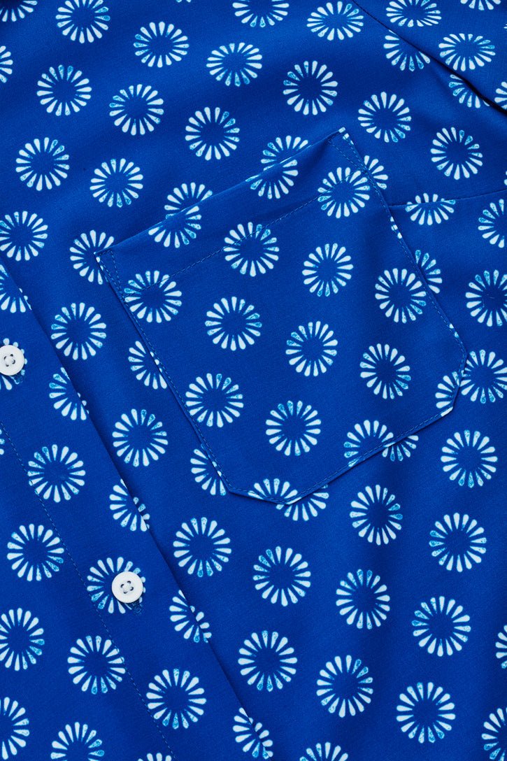 BIZ CARE WOMENS FLORENCE DAISY PRINT SHORT SLEEVE SHIRT CS948LS - WEARhouse